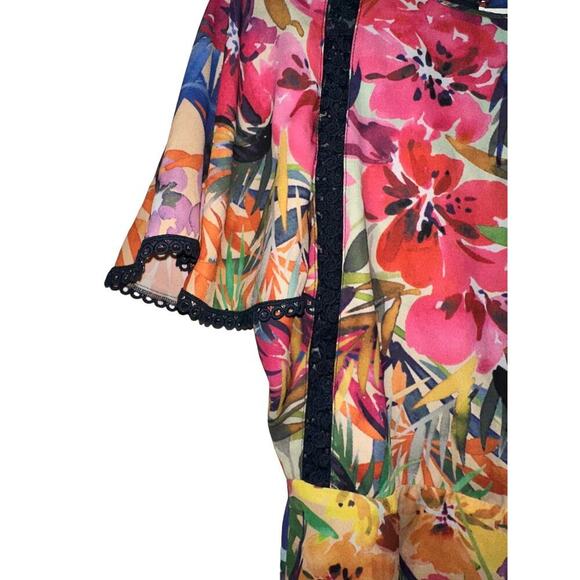 Chloe Oliver Anthropologie Floral Romper Size Small - Picture 5 of 8